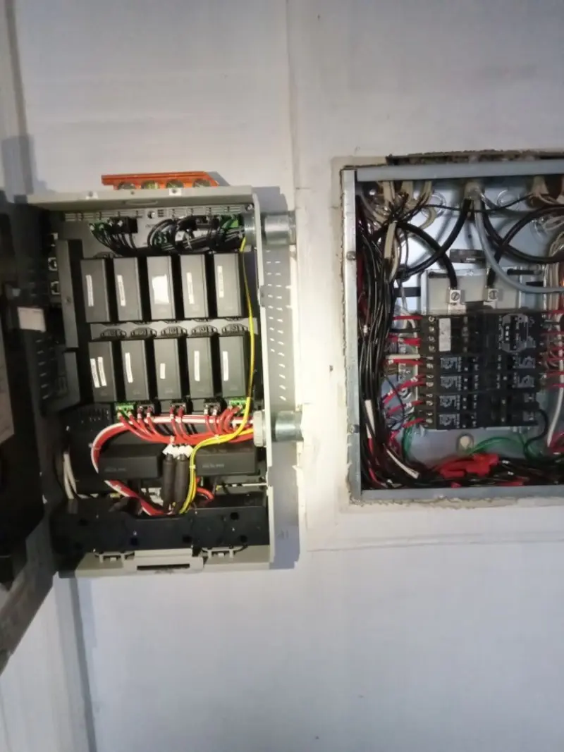 Electrical panel upgrade completed for Security Camera Wiring in Ringgold